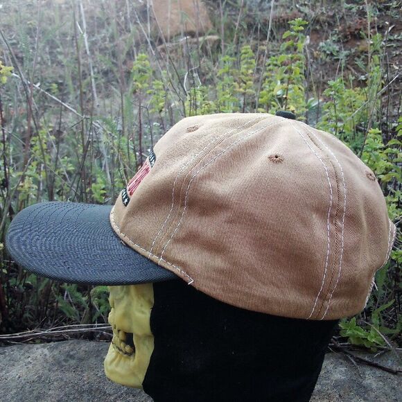 Vintage Nike Junior In '96 Snap Hat Cap Custom Tan - Picture 2 of 7